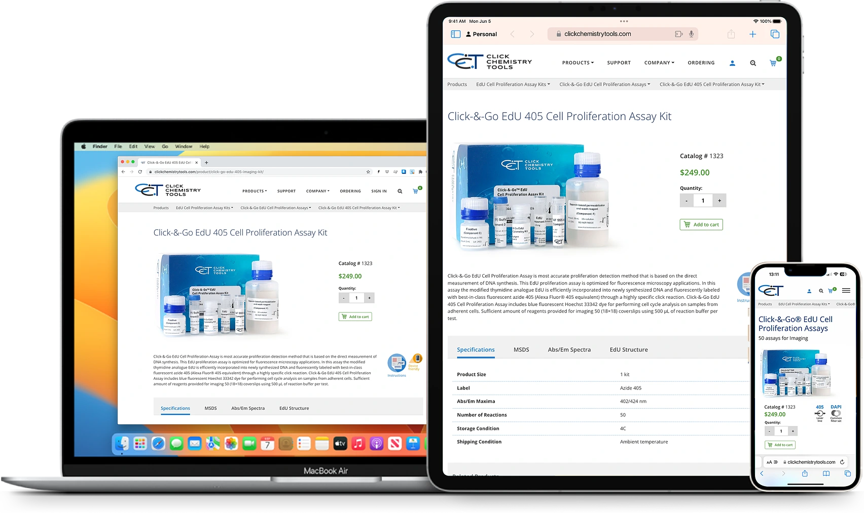 Click Chemistry Tools website